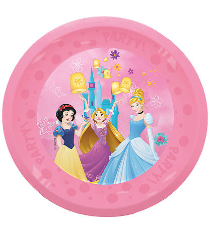 Decorata Party Plastic plates - 4-Pack - 21 cm - Princess Live