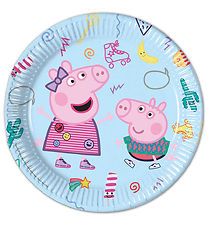 Decorata Party Paper plates - 8-Pack - 23 cm - Peppa Pig Messy P