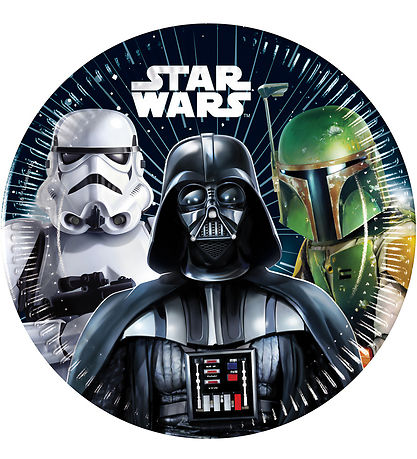 Decorata Party Paper plates - 8-Pack - 23 cm - Star Wars Galaxy