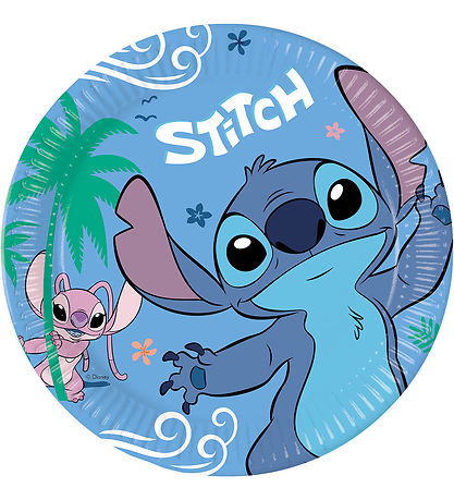 Decorata Party Paper plates - 8-Pack - 23 cm - Stitch & Angel