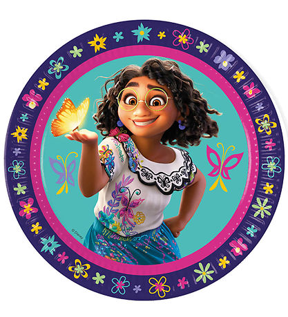 Decorata Party Paper plates - 8-Pack - 23 cm - Encanto