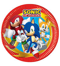 Decorata Party Paper plates - 8-Pack - 23 cm - Sonic Speed Decorata Party Paper plates - 8-Pack - 23 cm - Sonic Speed