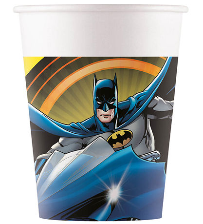 Decorata Party Pappkopp - 8-pack - 200 ml - Batman Skurkraseri