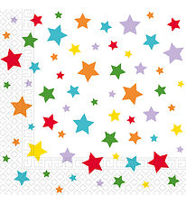 Decorata Party Napkins - 20-pack - 33x33 cm - Multicolour Brigh