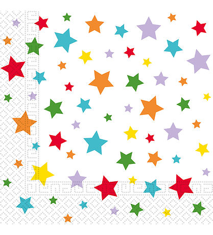Decorata Party Servetter - 20-pack - 33x33 cm - Multicolor Ljusa