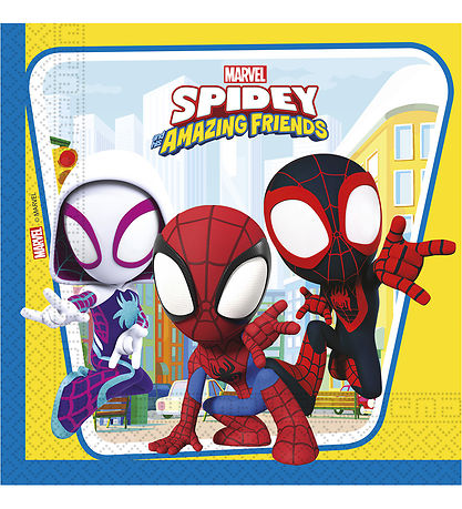 Decorata Party Servietter - 20-pakning - 33x33 cm - Spidey & Han
