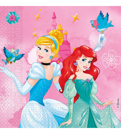 Decorata Party Servietten - 20er-Pack - 33x33 cm - Princess Live