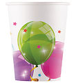 Decorata Party Pappbecher - 8er-Pack - 200 ml - Glitzernde Luftb