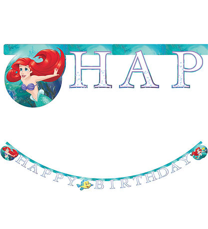 Decorata Party Happy Geburtstag Banner - Ariel Curious