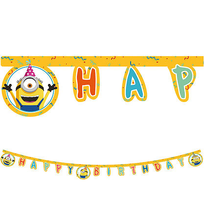 Decorata Party Happy Syntymäpäivä Banner - Minions Grun nousu