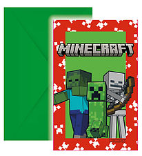 Decorata Party Invitations - 6-Pack - Minecraft