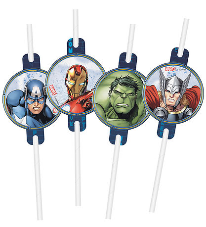 Decorata Party Straws - 4-Pack - Avengers Infinity Stones