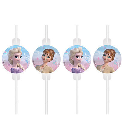 Decorata Party Sugrör - 4-pack - Frozen II Vindsprit