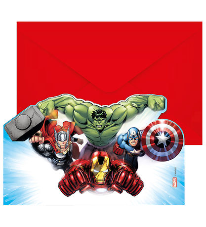 Invitations Decorata Party - 6 Pack - Avengers Infinity Pierres