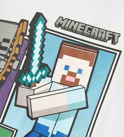 Name It T-shirt - NkmMash - Bight White/Small Text Name It T-shirt - NkmMash - Bight White/Small Text