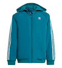 adidas Originals Polstret Jakke - Petroleum m. Hvit