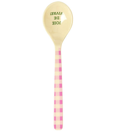 Rice Spoon - Melamine - Tea - Pink/Check It Out