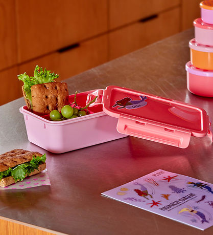 Rice Lunchbox - 3 rooms - 1100 mL - Pink Rice Lunchbox - 3 rooms - 1100 mL - Pink