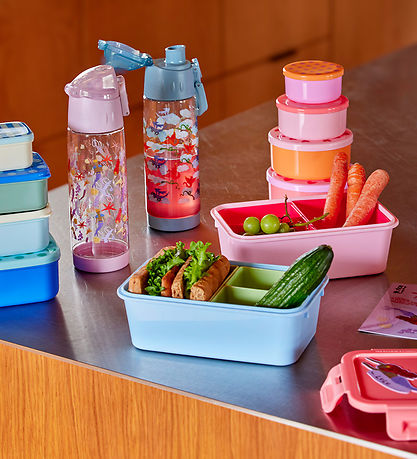 Rice Lunchbox - 3 Rooms - 1100 mL - Blue Rice Lunchbox - 3 Rooms - 1100 mL - Blue