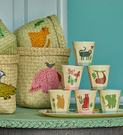 Rice Kopper - Melamin - 6 stk. - 160 ml - Krem/Sweet Jungle