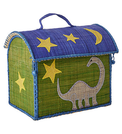 Rice Storage Basket - Extra Little Raffia House - 24x17x22 cm - 