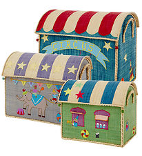 Rice Opbergmanden - Raffia - 3 st. - 52/45/37 cm - Circus