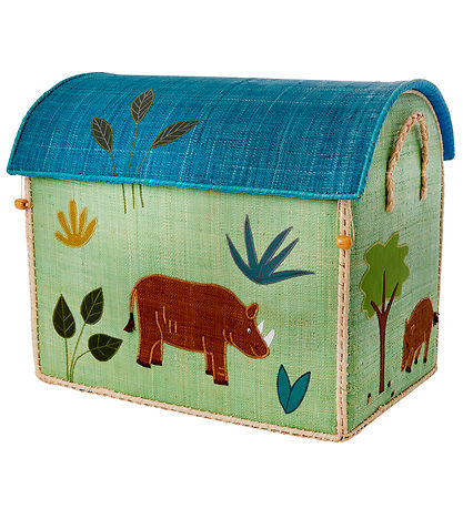 Rice Storage Baskets - Raffia - 3 pcs - 52/45/37 cm - Jungle Rice Storage Baskets - Raffia - 3 pcs - 52/45/37 cm - Jungle