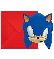 Decorata Party Invitations - 6-Pack - Sonic Speed
