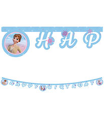 Happy Anniversaire Banner Decorata Party - Frozen II Wind Spirit