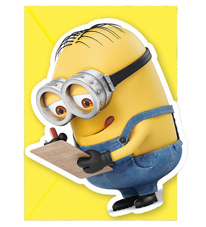 Decorata Party Invitasjoner - 6-pack - Minions: Grus fremvekst