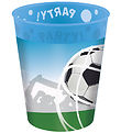 Decorata Party Plastkopper - 4-pack - 250 ml - Fotballfans