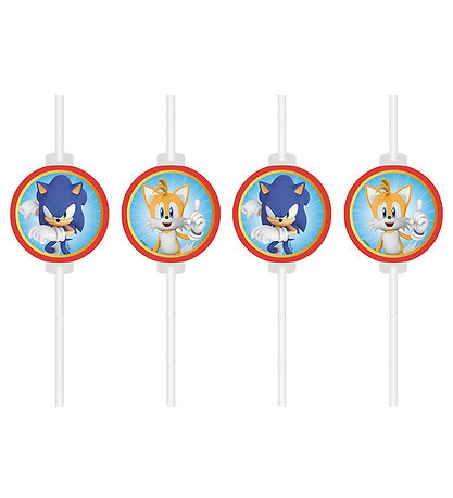 Decorata Party Straws - 4-Pack - Sonic Speed