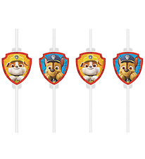 Paille Decorata Party - 4 Pack - Paw Patrol Héros du sauvetage