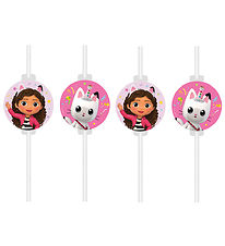 Decorata Party Straws - 4-Pack - Gabby's Dollhouse Decorata Party Straws - 4-Pack - Gabby's Dollhouse