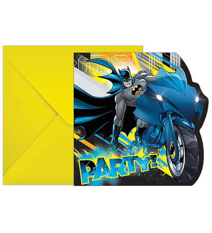 Decorata Party Invitations - 6-Pack - Batman Rogue Rage Decorata Party Invitations - 6-Pack - Batman Rogue Rage