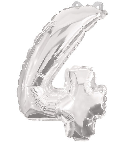Decorata Party Foil balloon - 85 cm - No 4 - Silver