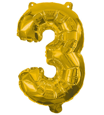 Decorata Party Foil balloon - 85 cm - No 3 - Gold