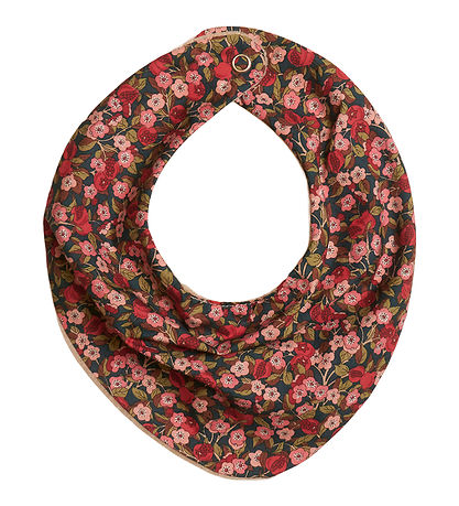 Huttelihut Teething Bib - Bib in Liberty - Nectar Red