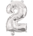 Ballon aluminium Decorata Party - 95 cm - N° 2 - Argent