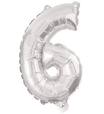 Ballon aluminium Decorata Party - 95 cm - N° 6 - Argent Ballon aluminium Decorata Party - 95 cm - N° 6 - Argent