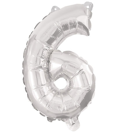 Decorata Party Foil balloon - 95 cm - No 6 - Silver
