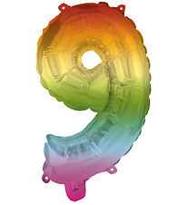 Ballon aluminium Decorata Party - 95 cm - N° 9 - Rainbow Ballon aluminium Decorata Party - 95 cm - N° 9 - Rainbow