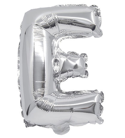 Decorata Party Þynnublöðru - 31 cm - E - Silfur