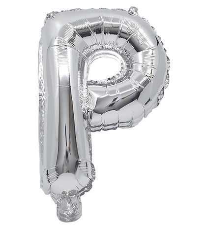 Decorata Party Foil balloon - 35 cm - P - Silver Decorata Party Foil balloon - 35 cm - P - Silver