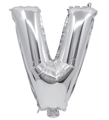 Decorata Party Þynnublöðru - 34 cm - V - Silfur