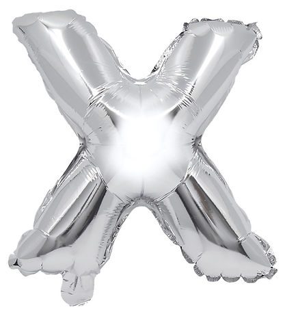 Ballon aluminium Decorata Party - 31 cm - X - Argent