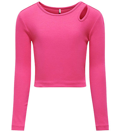 Kids Only Tröja - Rib - KogNessa - Fuchsia Purple