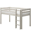 Flexa Half-height Bed w. Straight Ladder - Classic+ - 210x110x12 Flexa Half-height Bed w. Straight Ladder - Classic+ - 210x110x12