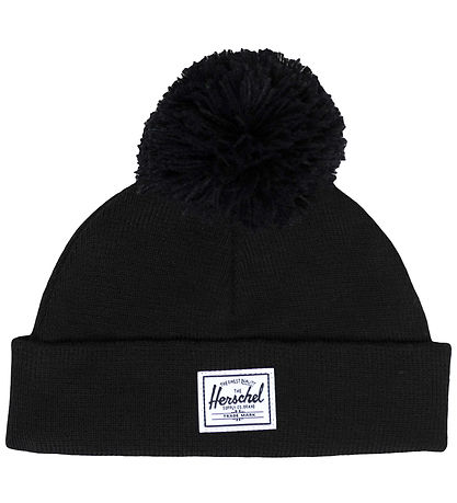 Herschel Beanie - Knitted - Baby Pom - Black Herschel Beanie - Knitted - Baby Pom - Black