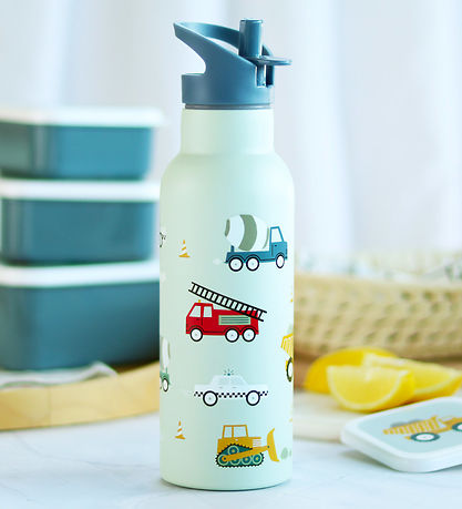 A Little Lovely Company Drinkfles - 500 ml - Voertuigen